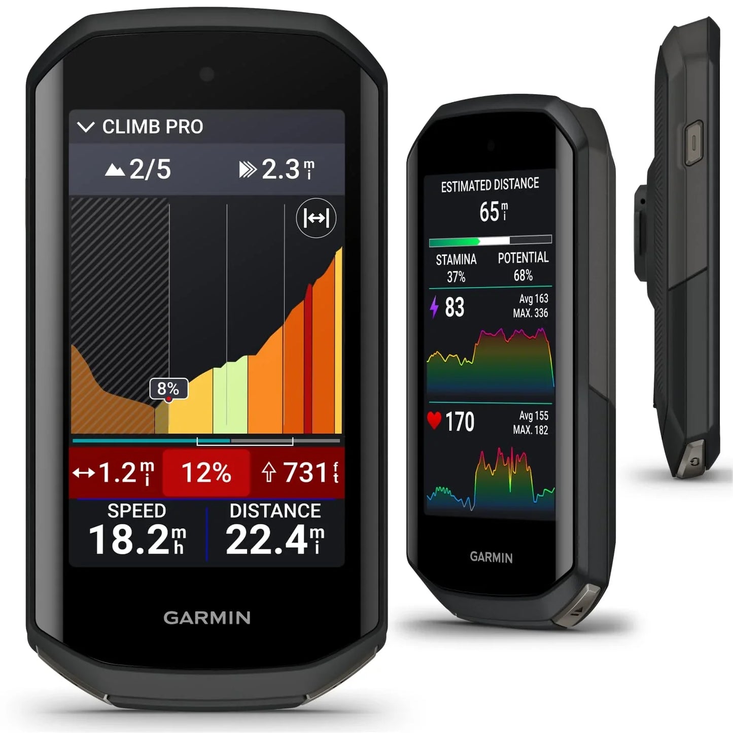 Garmin Edge 1050 Premium Cycling Computer, Vivid Color Touchscreen Display, Built-in Speaker, Advanced Training with Power Bank Bundle