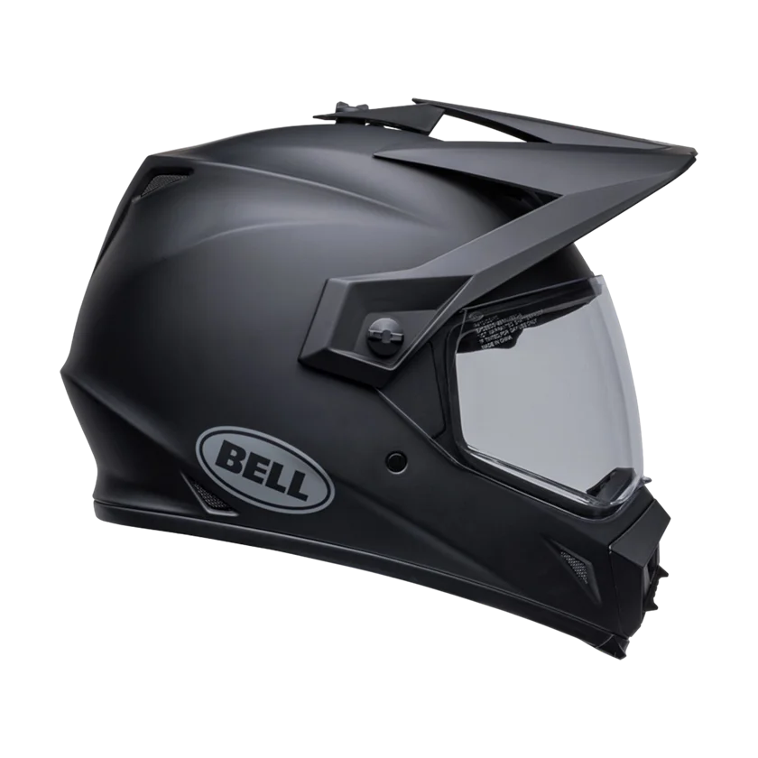 Integraalhelm Bell MX-9 Adventure MIPS zwart met afneembaar vizier en MIPS-bescherming.
