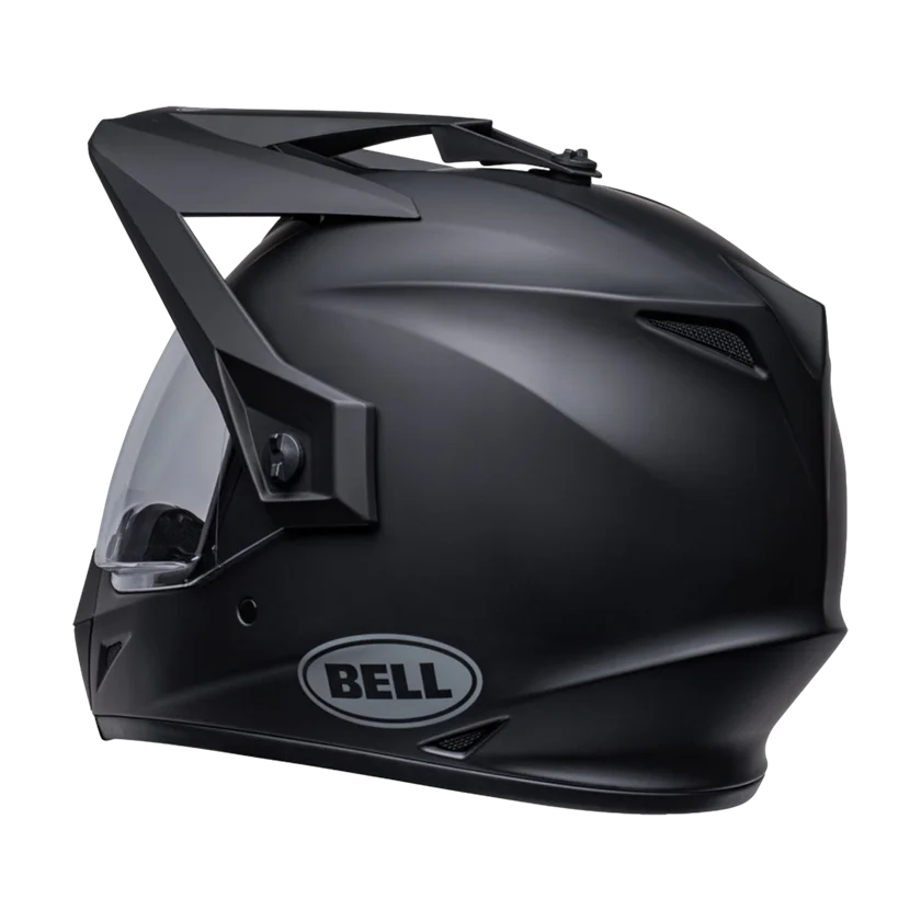 Integraalhelm Bell MX-9 Adventure MIPS zwart met afneembaar vizier en MIPS-bescherming.