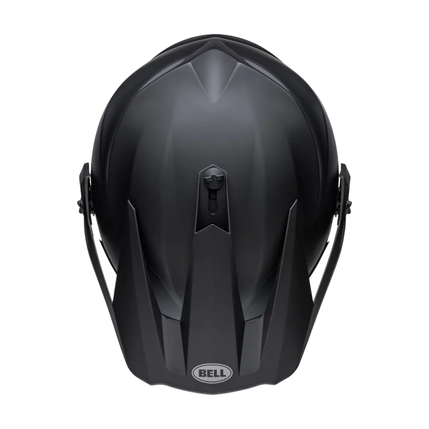 Integraalhelm Bell MX-9 Adventure MIPS zwart met afneembaar vizier en MIPS-bescherming.