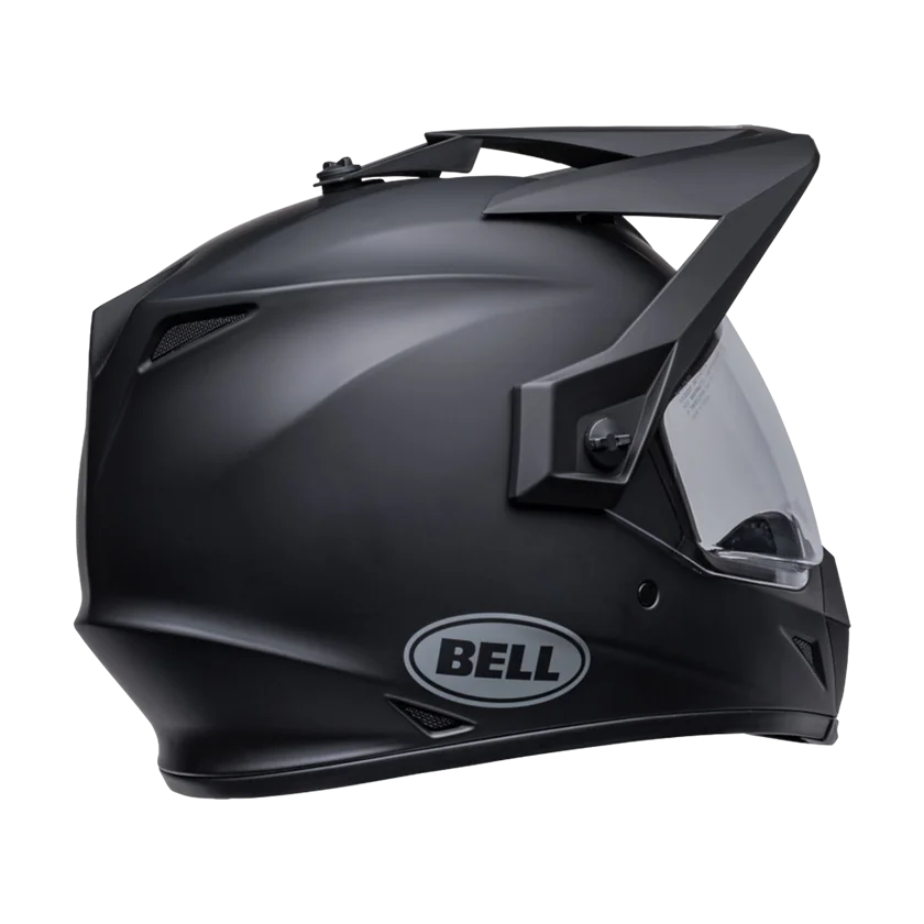 Integraalhelm Bell MX-9 Adventure MIPS zwart met afneembaar vizier en MIPS-bescherming.