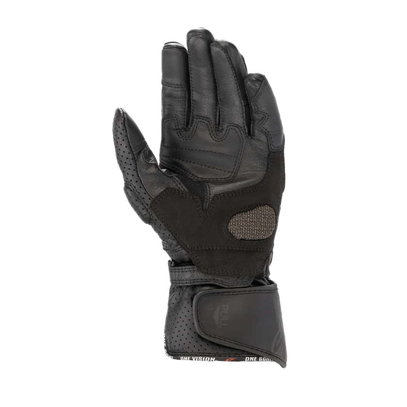 Motorhandschoenen Alpinestars Stella SP-8 V3 dames zwart met knokkelbescherming en vrouwelijke pasvorm.