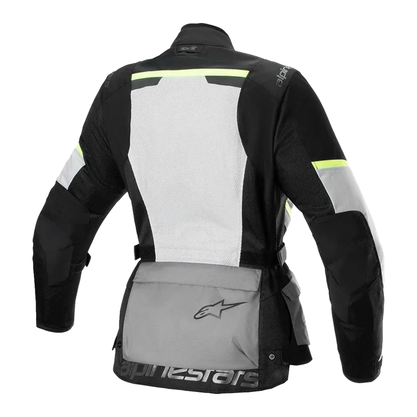 Motorjas Dames Alpinestars Stella Andes Air Drystar Ijsgrijs-Donkergrijs-Zwart
