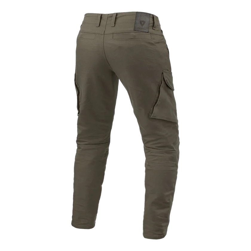 REV'IT! Cargo 2 TF motorjeans in Tarmac met cargozakken, CE-Level 1 knieprotectie en tapered fit. Stijlvolle en functionele motorbroek voor urban rijders.