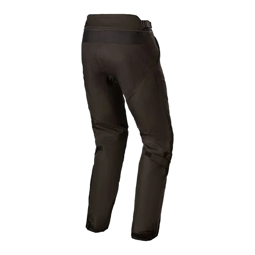 Alpinestars Gravity Drystar motorbroek in zwart, met waterdicht ademend membraan en CE-protectie, ontworpen voor comfort en veiligheid in wisselende omstandigheden.
